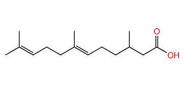 3,7,11-Trimethyl-6,10-dodecadienoic acid